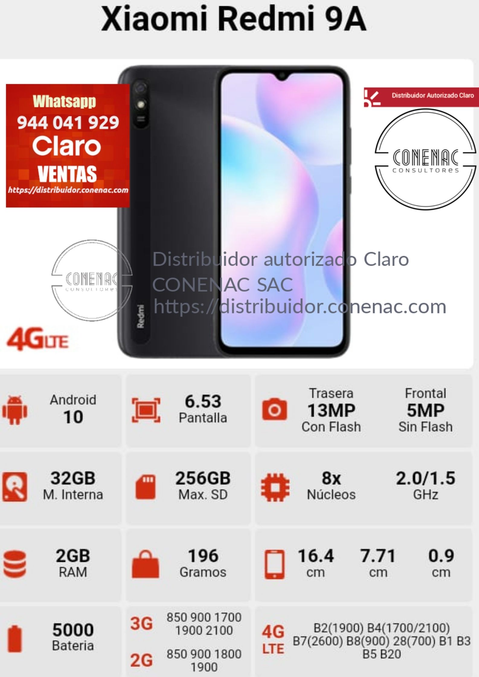 Xiaomi Redmi 9a : Ofertas, promociones y mejores precios en Perú