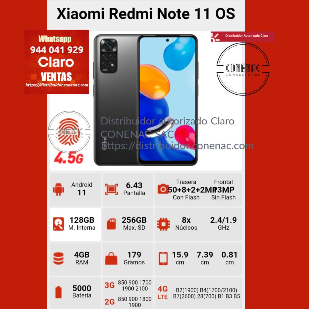 Xiaomi Redmi Note 11 - Características Redmi Note 11