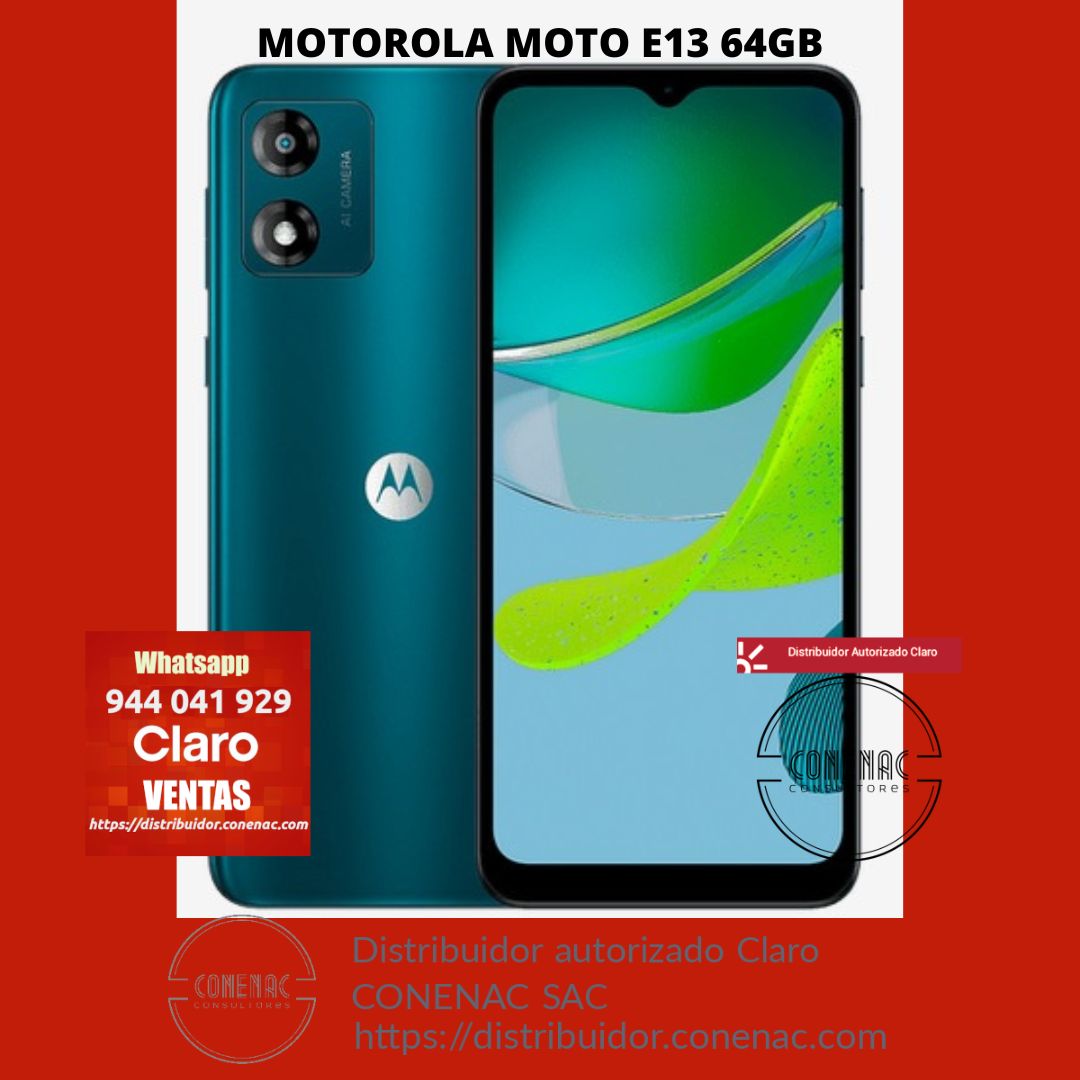 Motorola E13, Precio y Características, Tienda Movistar
